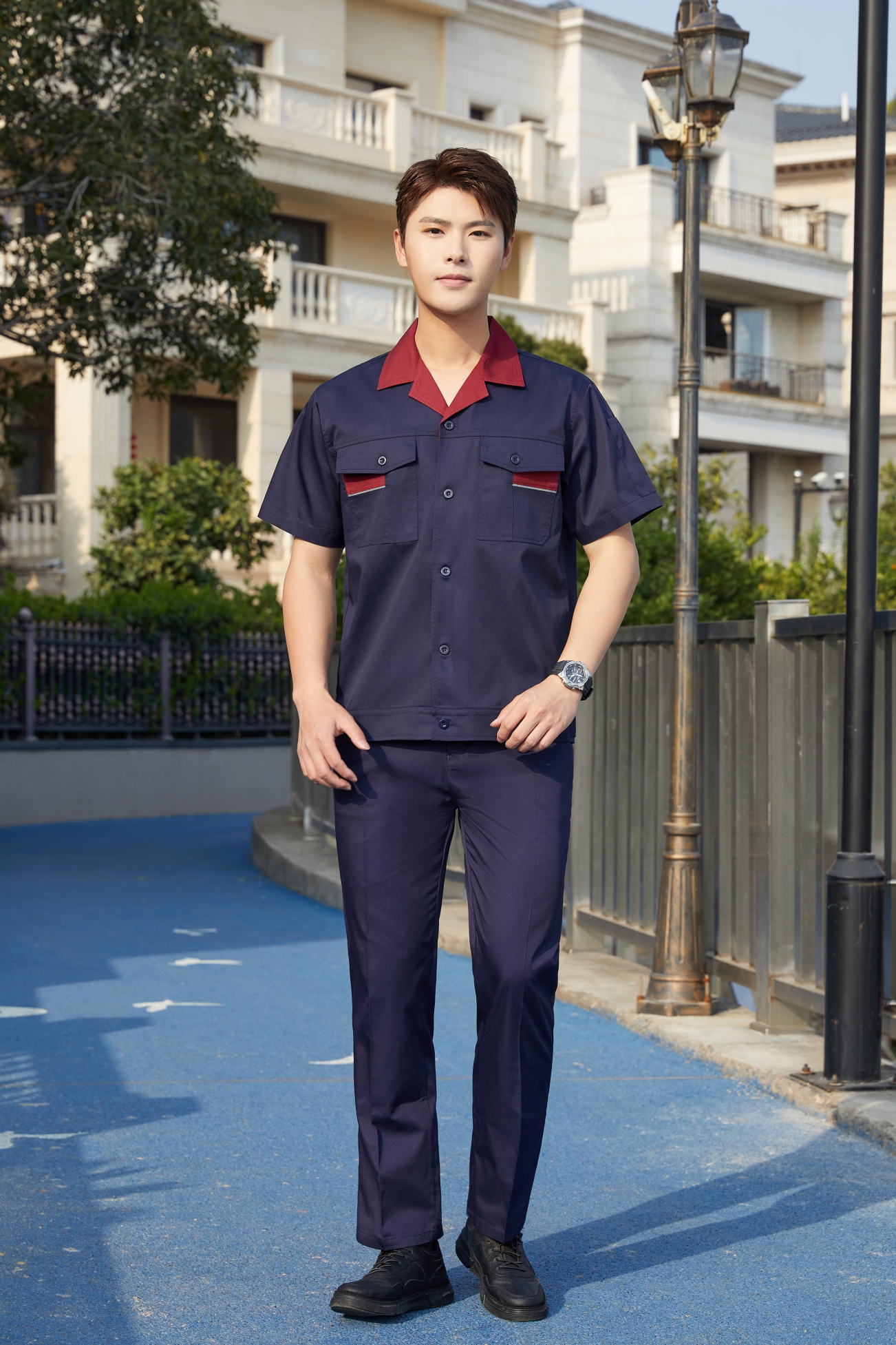 上海短袖工作服01